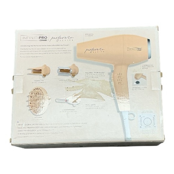 Conair InfinitiPro Performa Series  - NEW - Ionic Hair Dryer with Attachments - Picture 4 of 7